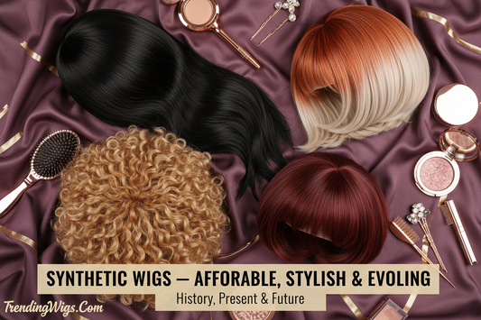 Synthetic Wigs — Affordable, Stylish & Evolving: History, Present & Future | TrendingWigs.Com